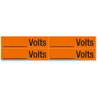 Writable Volts Marker Labels Medium 1 1/8in. x 4 1/2in.