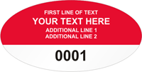Oval Custom Template  Numbering