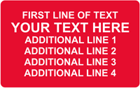 Rectangular Custom Template  Text