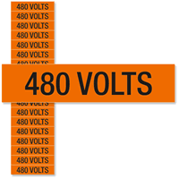 480 Volts Marker Labels Small (1/2in. x 2 1/4in.)