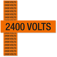 2400 Volts Marker Labels Small (1/2in. x 2 1/4in.)