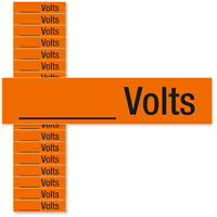 Write On Volts Marker Labels Small 1/2in. x 2 1/4in.