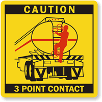 3 Point Contact Labels - Tanker Back