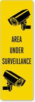 Area Under Surveillance Back-Of-Sign Decal