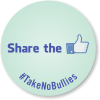 Share The With Thumps Up Symbol Label