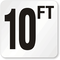 10 Feet Pool Depth Marker