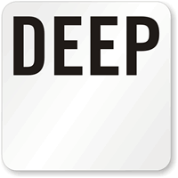 Deep Pool Depth Marker