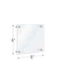 Acrylic Stand Off Wall Sign Frame 6x6
