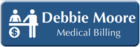 Customizable Medical Billing Specialist LaserLogo Badge with Symbol
