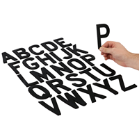 Die Cut Magnetic Letters Set 4 Inch Tall Black