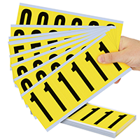 Vinyl Cloth 0 9 Numeric Kit Label 3 Inch