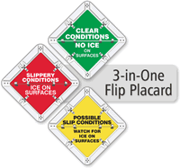 Slippery Ice On Surfaces Possible Slip