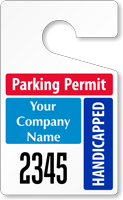 Plastic ToughTags™ for Handicapped Parking Permits