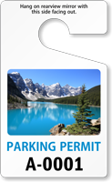 PhotoTag™ Standard Sized Rearview Mirror Hang Tag