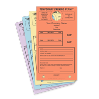Large Parking Permit Hang Cardstock Tag