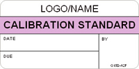 Calibration Standard Label [add name or logo]