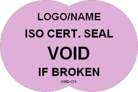 ISO Certification Seal Void if Broken Label