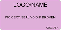 ISO Certification Seal Void if Broken Label