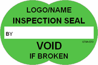 Inspection Seal  Void if Broken Label