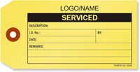 Custom Serviced Tag [add your name or logo]