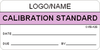Calibration Standard Label [add name or logo]