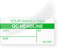 Customizable Self Laminating ID No. Date Due Calibration Label