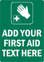 Custom First Aid Sign