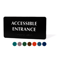 4 inch x 8 inch Custom Braille Sign