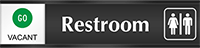 Restroom (with graphic)  Vacant/Occupied Slider Sign