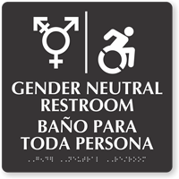 Updated ISA And Gender Neutral Restroom Sign