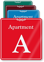 Apartment A Showcase Wall Sign