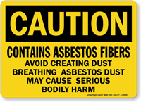 Danger Asbestos Cancer Lung Hazard Sign