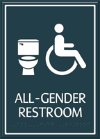 Contour HT All Gender Restroom Sign