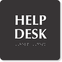 TactileTouch™  Sign with Braille