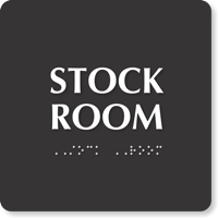 TactileTouch™  ADA Sign with Braille