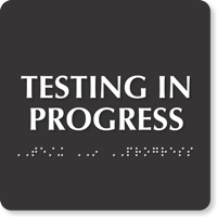 TactileTouch™ Sign with Braille