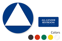California Wall Door All Gender Restroom 2 Signs/Kit
