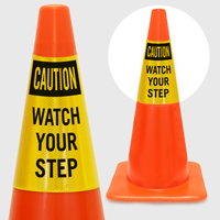Caution Watch Your Step Cone Collar