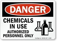 Danger: Authorized Personnel Only Sign