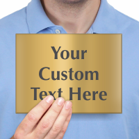 Custom Engraved Brass Sign Text Upto 6 Lines