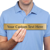 Custom Text Engraved Brass Sign