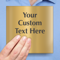 Custom Engraved Brass Sign Text Upto 6 Lines