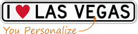 I Love Las Vegas Custom City Name Sign