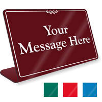 6"x9" Custom Acrylic Desk Name plate