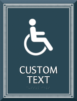 Azteca Custom Regulatory Sign with Border 11" x 8.375"