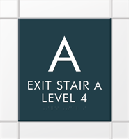 Custom Stairway  Level Indicator Sign