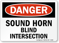 Danger Sound Horn Sign