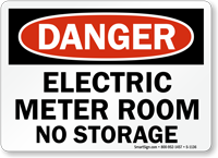 Electric Meter Room No Storage