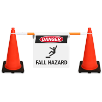 Danger Fall Hazard Sign