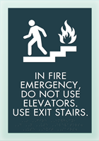 In Fire Emergency... w/Symbol